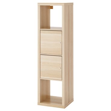 KALLAX, shelving unit with 2 inserts, 391.975.81