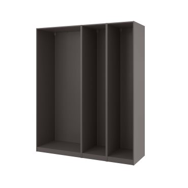 PAX, 3 wardrobe frames, 200x58x236 cm, 394.948.16