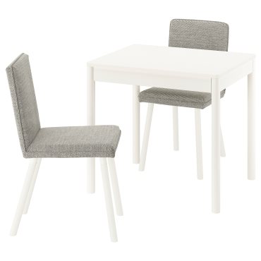 TONSTAD/TONSTAD, table and 2 chairs, 80/120x70 cm, 395.965.89