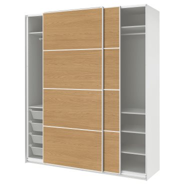 PAX, wardrobe with sliding doors, 200x66x236 cm, 396.088.70