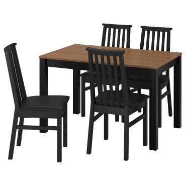 ÅLHULT / ÅLHULT, table and 4 chairs, 120x80 cm, 396.100.76