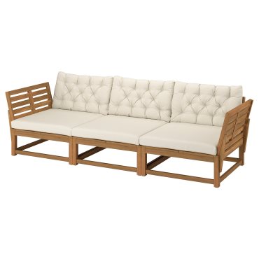 NÄMMARÖ, 3-seat modular sofa with armrests outdoor, 264 cm, 396.156.01