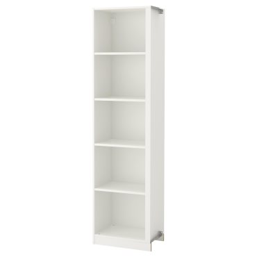 PAX, add-on corner unit with 4 shelves, 53x35x201 cm, 403.469.38