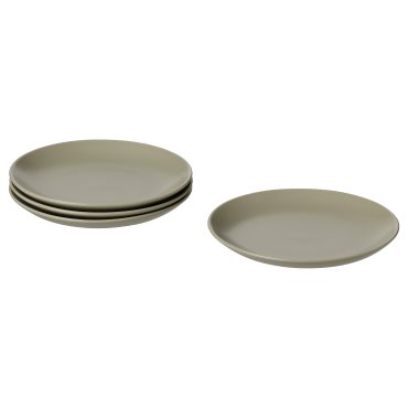 FÄRGKLAR, side plate/matt 4 pack, 20 cm, 404.782.07