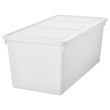 SOCKERBIT, storage box with lid, 38x76x30 cm, 405.220.88