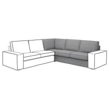 KIVIK, cover for corner section, 405.269.15