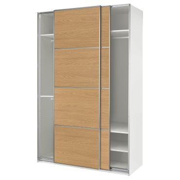 PAX, wardrobe with sliding doors, 150x43x201 cm, 496.088.17
