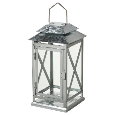 BEFÄSTA, lantern for block candle in/outdoor, 29 cm, 504.968.33