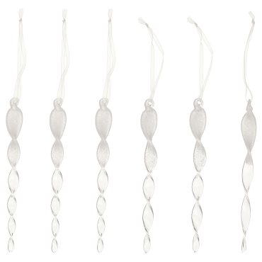 VINTERFINT, tree ornament set of 6, 16 cm, 506.046.39