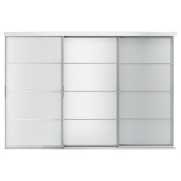 SKYTTA/SVART, sliding door combination, 301x205 cm, 594.227.34