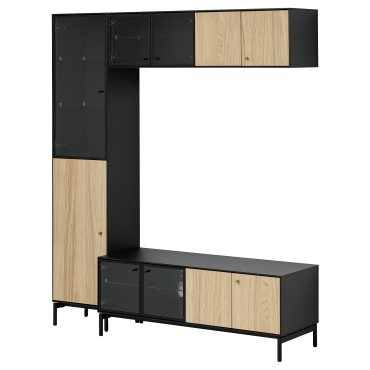 BOASTAD, σύνθεση αποθήκευσης TV, 163x42x185 cm, 595.352.22