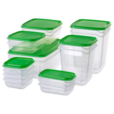 PRUTA, food container, set of 17, 601.496.73