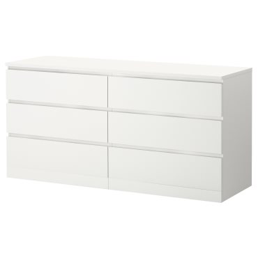 MALM, chest of 6 drawers, 604.035.84