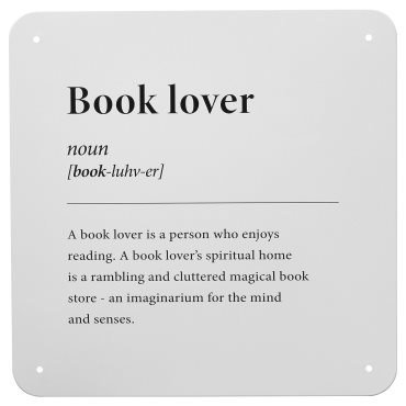 KÄNGSLEBODA, wall decoration/book lover, 20x20 cm, 705.248.87