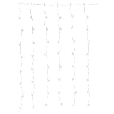 STRÅLA, lighting curtain with built-in LED light source/48 lights/star/οutdoor, 705.631.81