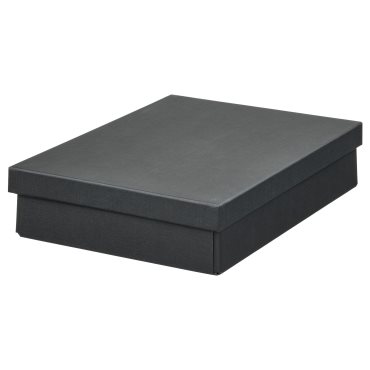FJÄDERHARV, storage box with lid, 25x35x8 cm, 705.968.98
