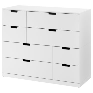NORDLI, συρταριέρα με 8 συρτάρια, 120X99 cm, 792.395.03