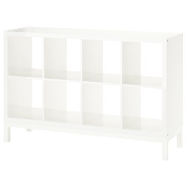 KALLAX, shelving unit with underframe/high-gloss, 147x94 cm, 794.426.89