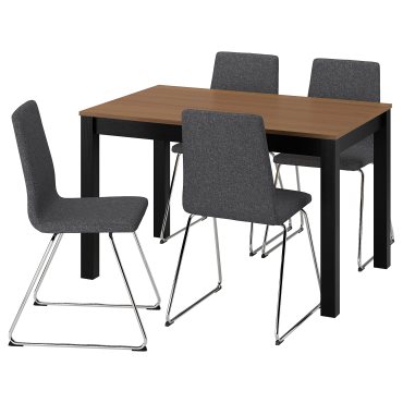 ÅLHULT/LILLÅNÄS, table and 4 chairs, 120x80 cm, 796.100.79