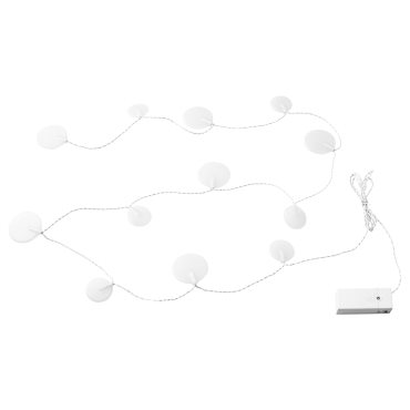AKTERPORT, LED lighting chain with 12 lights, battery-operated/Pebbles, 805.048.36