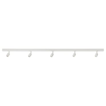 BÄVE, ceiling track with built-in LED light source, 5-spots, 805.272.39