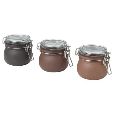 KORKEN, jar with lid/3 pack, 13.0 cl, 805.927.29