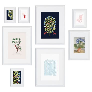 KNOPPÄNG, frame with poster/folk tales set of 8, 806.019.98