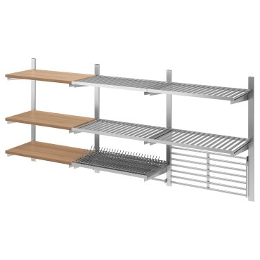 KUNGSFORS, suspension rail/shelf/dish drainer/rail/wall grid, 892.543.38