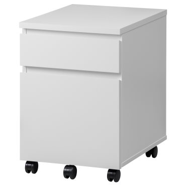 MALM, drawer unit on castors, 903.406.51