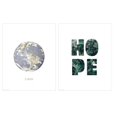 BILD, poster/view of Earth/set of 2, 40x50 cm, 905.705.43