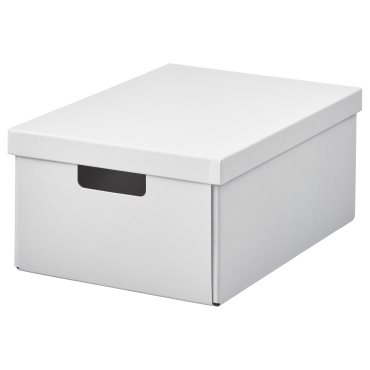 FJÄDERHARV, storage box with lid, 25x35x16 cm, 905.969.01