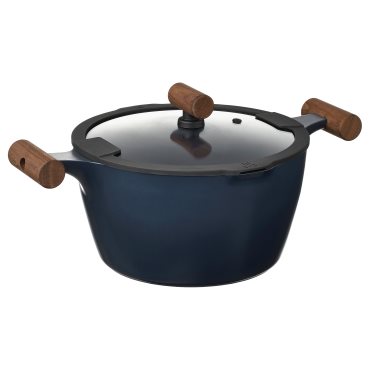KLIPPFISK, pot with lid with non-stick coating, 5 l, 905.974.82