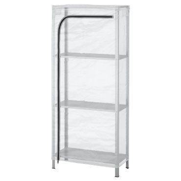 HYLLIS, ραφιέρα με κάλυμμα, 60x27x140 cm, 992.917.45