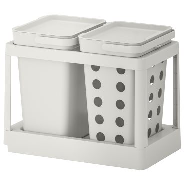 HÅLLBAR, waste sorting solution with pull-out ventilated, 20 l, 993.088.16