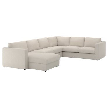 VIMLE, corner sofa, 5-seat with chaise longue, 993.995.81