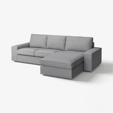 KIVIK, 3-seat sofa with chaise longue, 994.405.90
