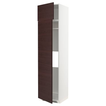 METOD, high cabinet for fridge or freezer with 2 drawers, 60x60x240 cm, 994.608.80