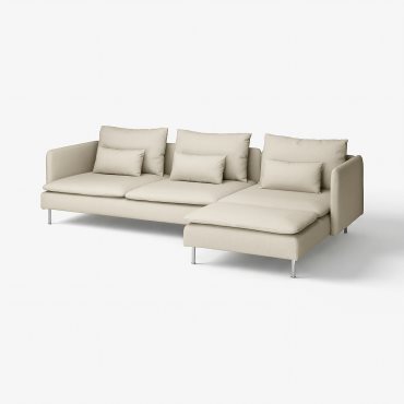 SÖDERHAMN, 4-seat sofa with chaise longue, 995.022.91