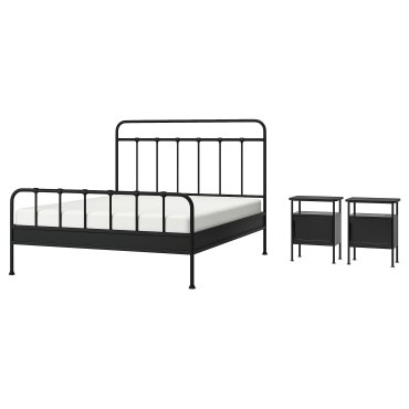 STJÄRNÖ/GRÅFJÄL, bedroom furniture set of 3, 160x200 cm, 995.776.39