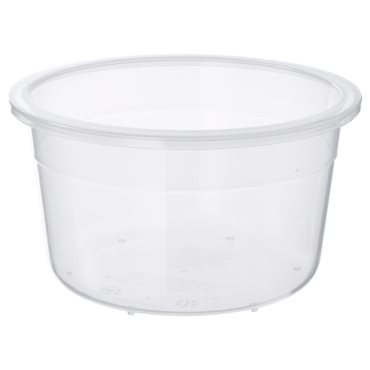 IKEA 365+, δοχείο αποθήκευσης τροφίμων στρογγυλό/πλαστικό, 750 ml, 003.591.45