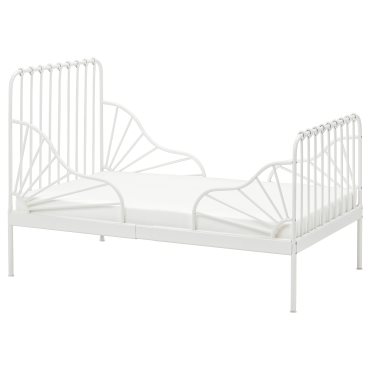 MINNEN, extendable bed frame with slatted bed base, 291.239.58