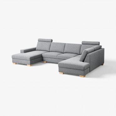 SÖRVALLEN, corner sofa 4-seat with chaise longue/left, 293.041.43