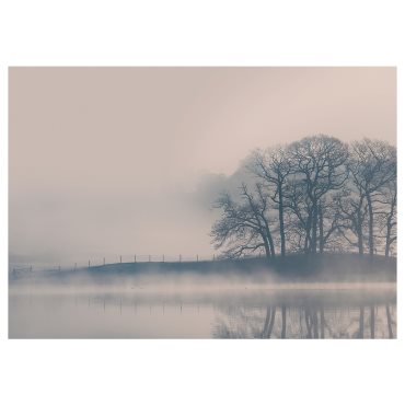 BJÖRKSTA, καμβάς ομιχλώδες τοπίο, 140x100 cm, 404.798.53