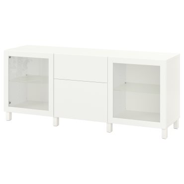 BESTÅ, storage combination with drawers soft-closing, 180x42x74 cm, 493.026.85