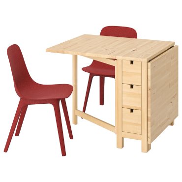 NORDEN/ODGER, table and 2 chairs, 26/89/152 cm, 494.407.43