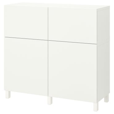 BESTÅ, storage combination with doors/drawers push open, 120x42x112 cm, 494.808.09