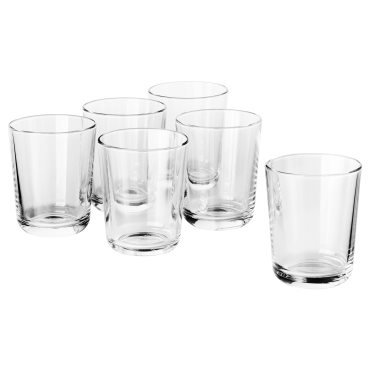 IKEA 365+, Ποτήρι διαφανές γυαλί 6 τεμ., 502.783.59