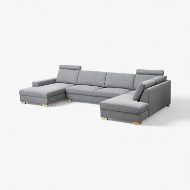 SÖRVALLEN, corner sofa 5-seat with chaise longue/left, 593.147.77