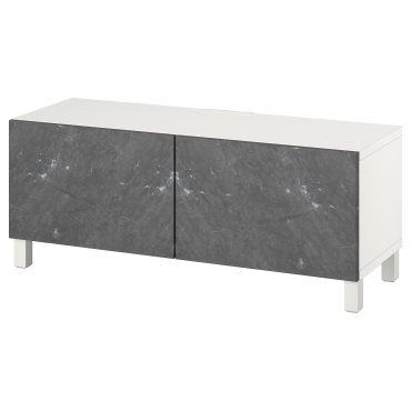 BESTÅ, έπιπλο TV με πόρτες, 120x42x48 cm, 594.194.49