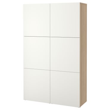 BESTÅ, storage combination with doors, 120x42x193 cm, 690.715.04